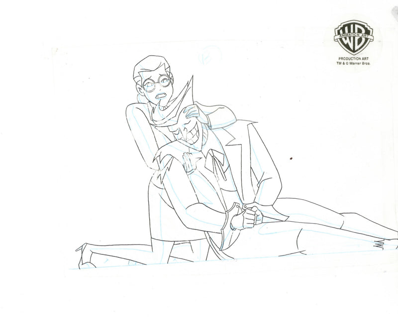 The New Batman Adventures Original Production Cel with Matching Drawing: Harleen, Joker