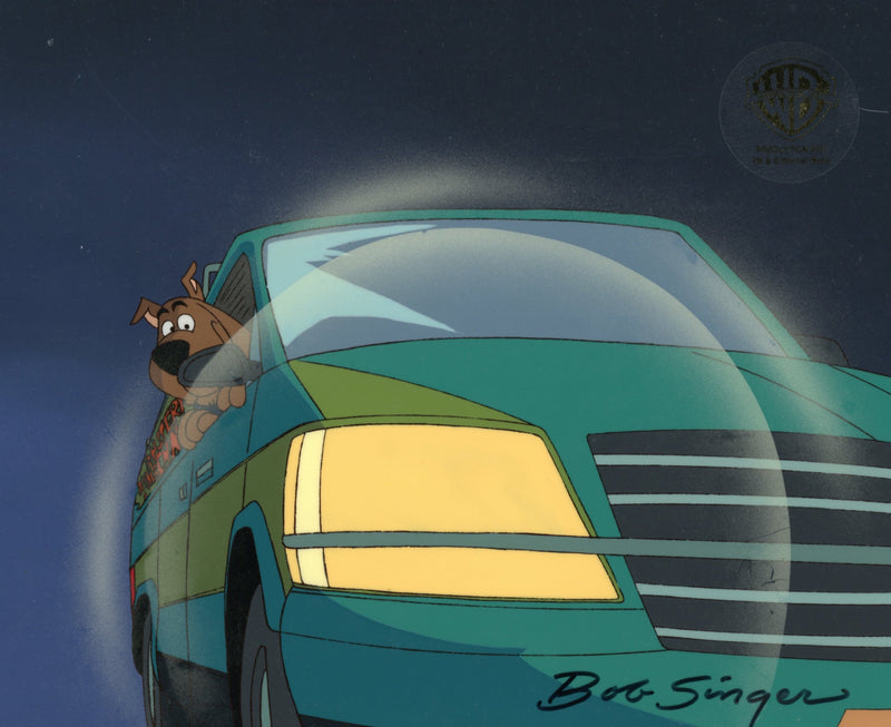 Scooby-Doo and the Witch's Ghost Original Production Cel on Original Background Signed by Bob Singer: Scooby