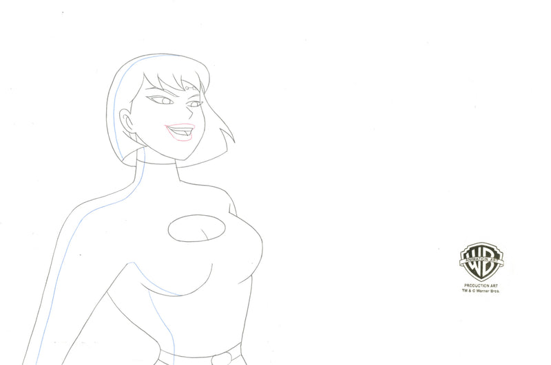 Justice League Unlimited Original Production Drawing: Galatea