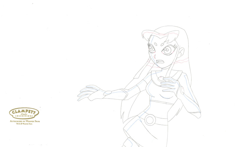 Teen Titans Original Production Drawing: Starfire