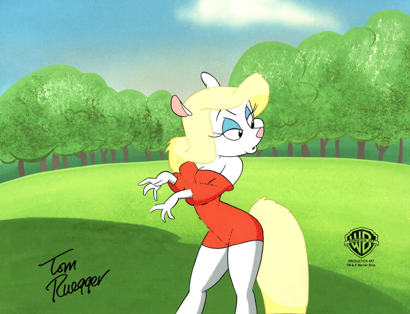 Animaniacs Original Production Cel Signed by Tom Ruegger: Minerva