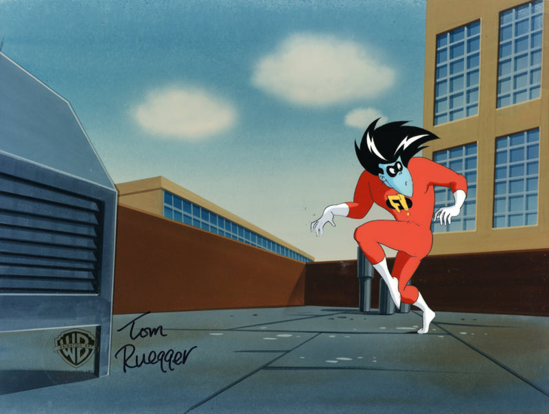 Freakazoid Original Production Cel Signed by Tom Ruegger: Freakazoid