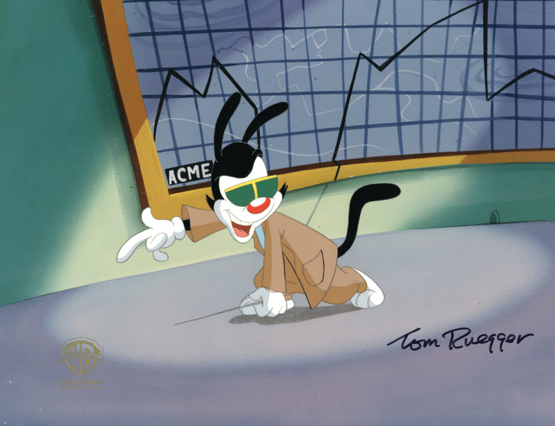 Animaniacs Original Production Cel Signed by Tom Ruegger: Yakko