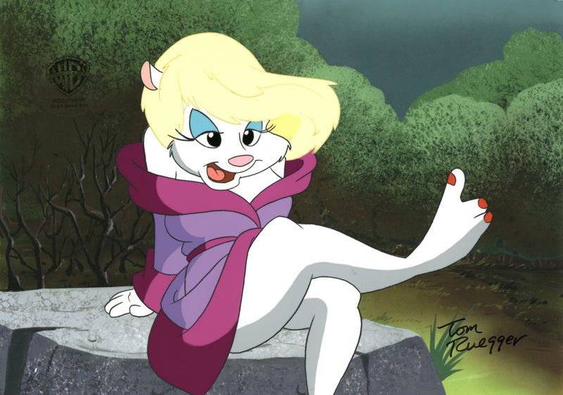 Animaniacs Original Production Cel Signed by Tom Ruegger: Minerva
