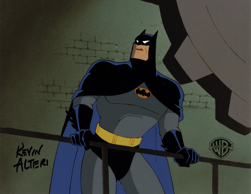 Batman The Animated Series Original Production Cel Signed by Kevin Altieri: Batman