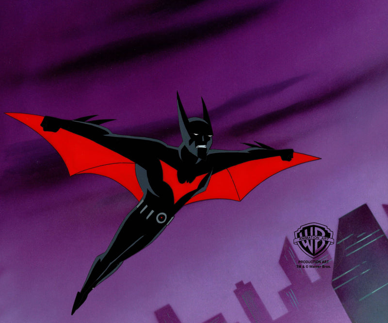 Batman Beyond Original Production Cel with Matching Drawing: Batman