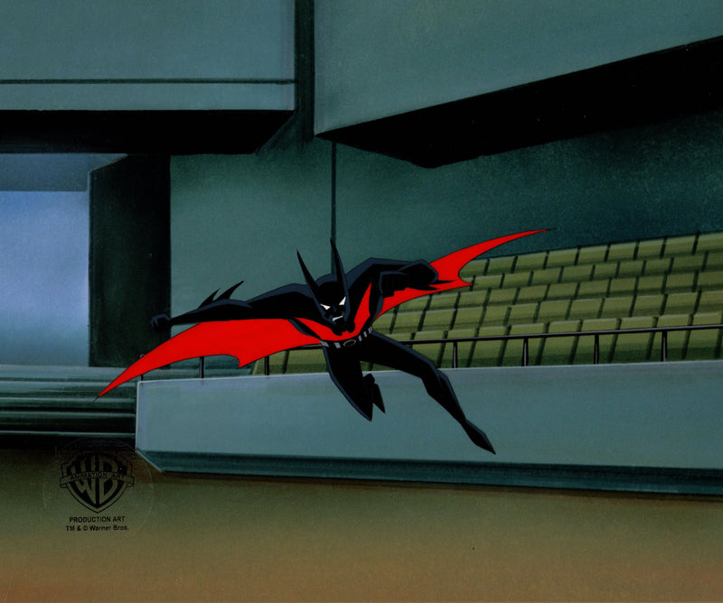 Batman Beyond Original Production Cel with Matching Drawing: Batman