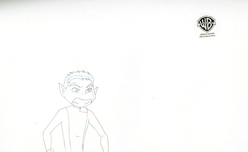 Teen Titans Original Production Drawing: Raven, Beast Boy