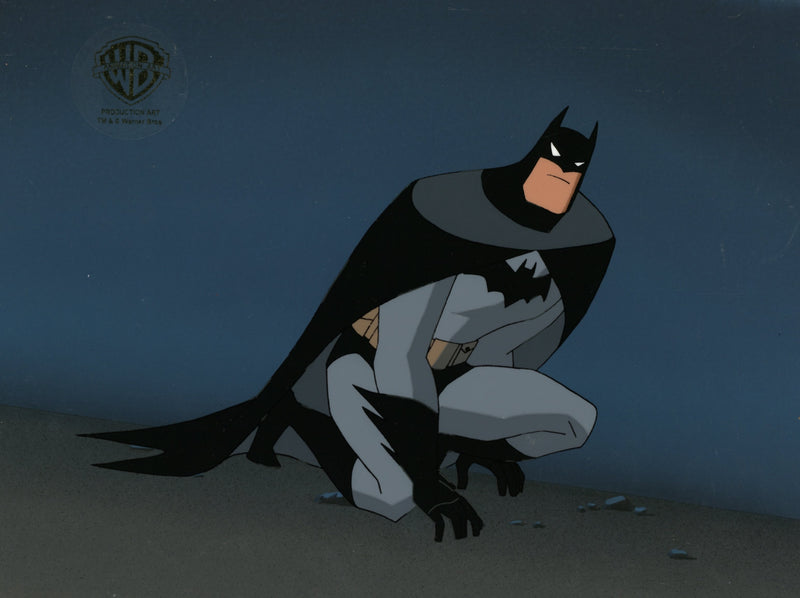 The New Batman Adventures Original Production Cel on Original Background with Matching Drawing: Batman