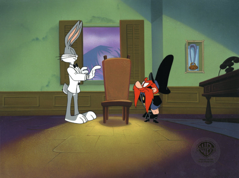 Carrotblanca Original Production Cel: Bugs Bunny, Yosemite Sam