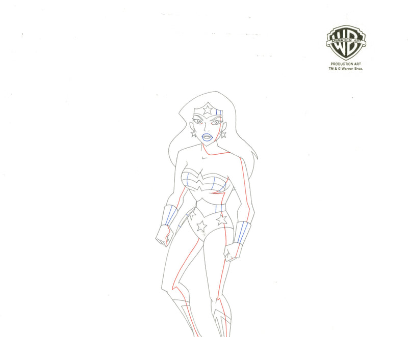 Justice League Original Production Drawing: Wonder Woman