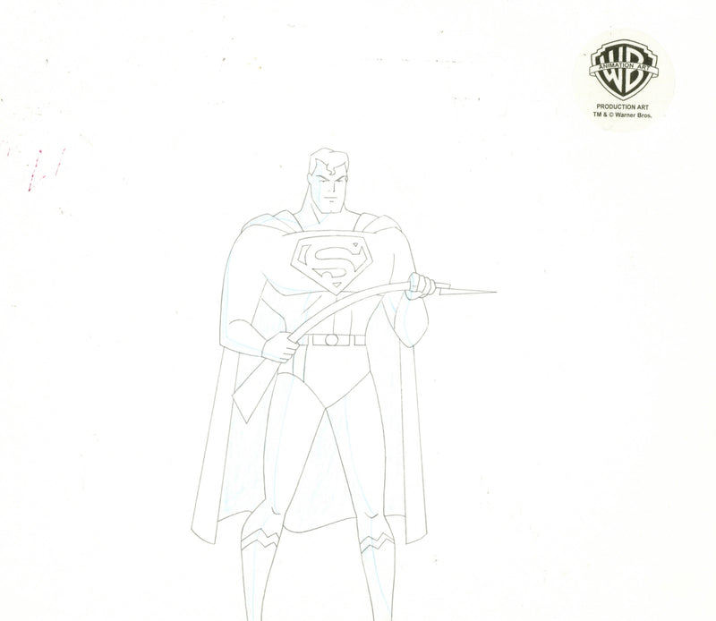 Superman the Animated Series Original Production Drawing: Superman