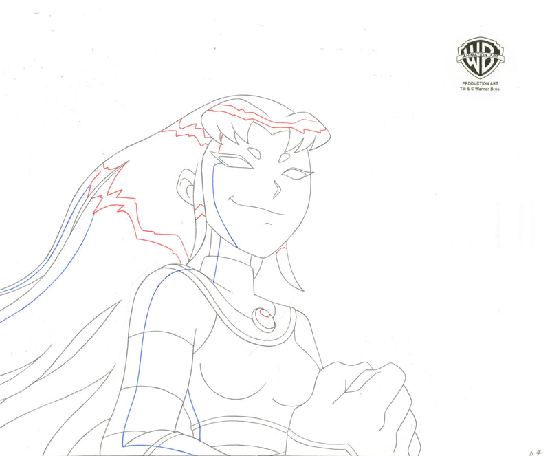 Teen Titans Original Production Drawing: Blackfire