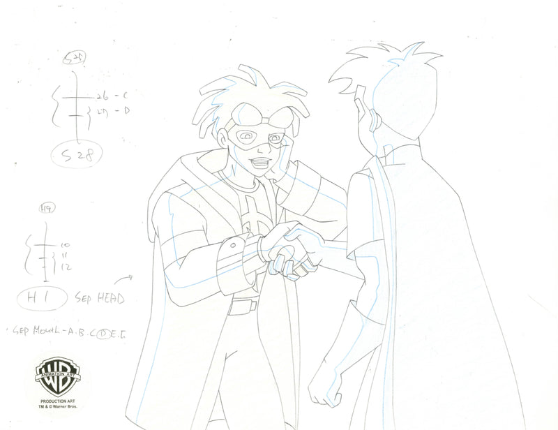 Static Shock Original Production Drawing: Static, Robin