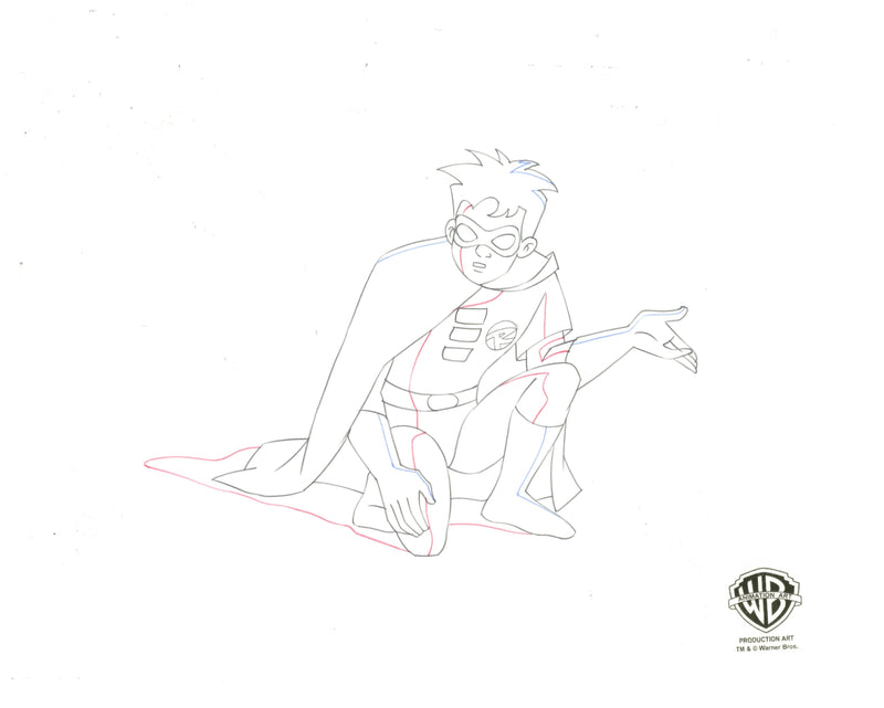 Static Shock Original Production Drawing: Robin