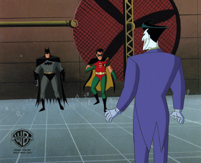 The New Batman Adventures Original Production Cel: Batman, Robin, Joker