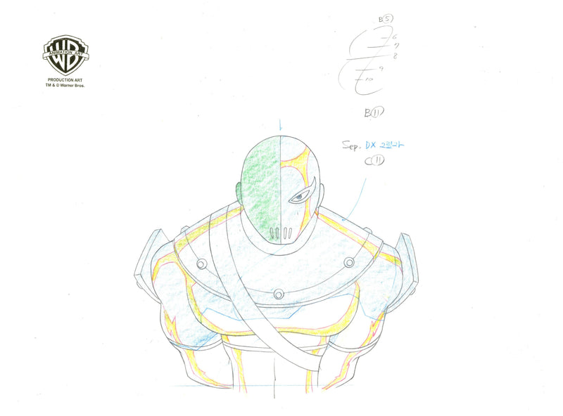 Teen Titans Original Production Drawing: Slade