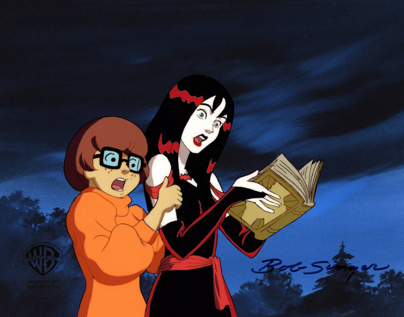 Scooby-Doo and the Witch's Ghost Original Production Cel and Drawing Signed by Bob Singer: Thorn, Velma