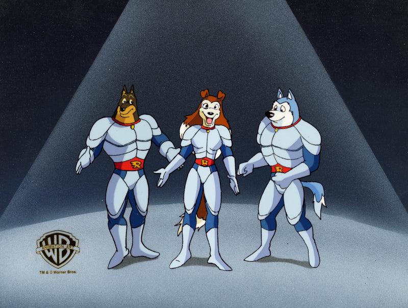Road Rovers Original Production Cel on Original Background: Exile, Blitz, Colleen
