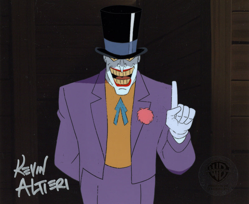 Batman The Animated Series Original Production Cel Signed By Kevin Altieri: Joker