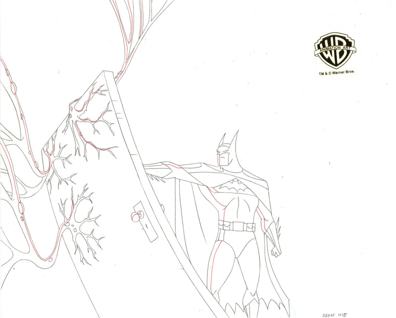 Justice League Original Production Drawing: Batman