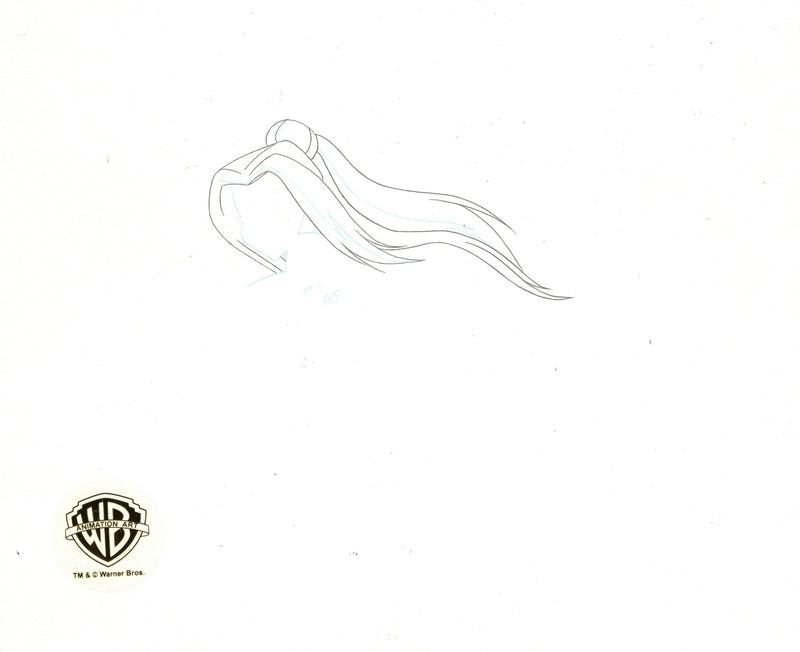 Superman The Animated Series Original Production Cel with Matching Drawing: Superman, Darci