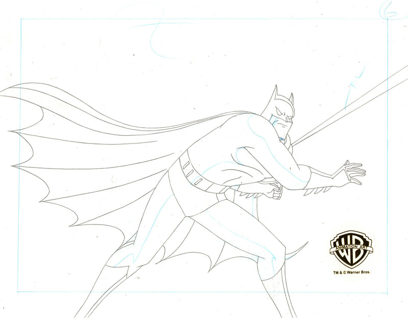 Batman The Animated Series Original Production Drawing: Batman