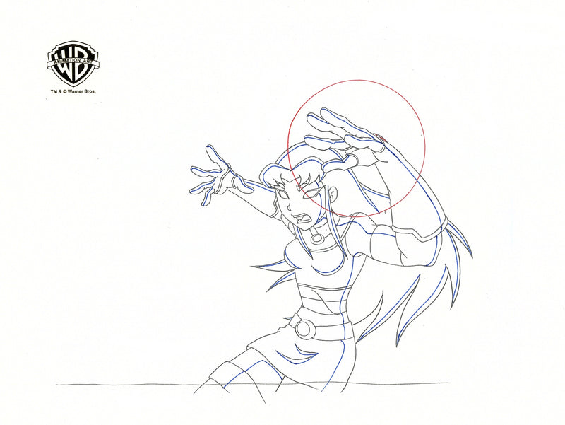 Teen Titans Original Production Drawing: Blackfire