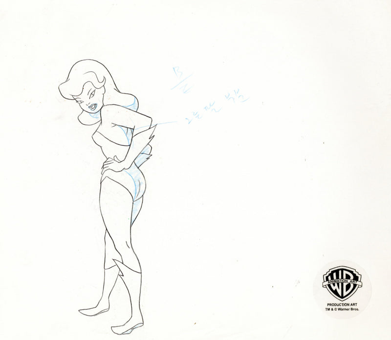 Batman The Animated Series Original Production Drawing: Poison Ivy