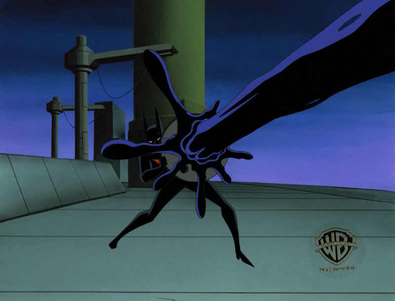 Batman Beyond Original Production Cel with Matching Drawing: Batman