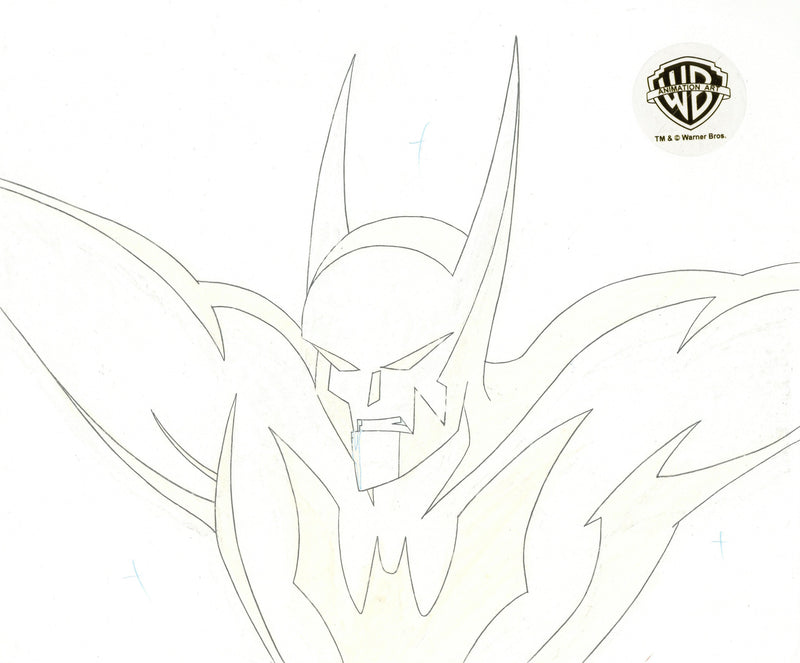 Batman Beyond Original Production Cel with Matching Drawing: Batman