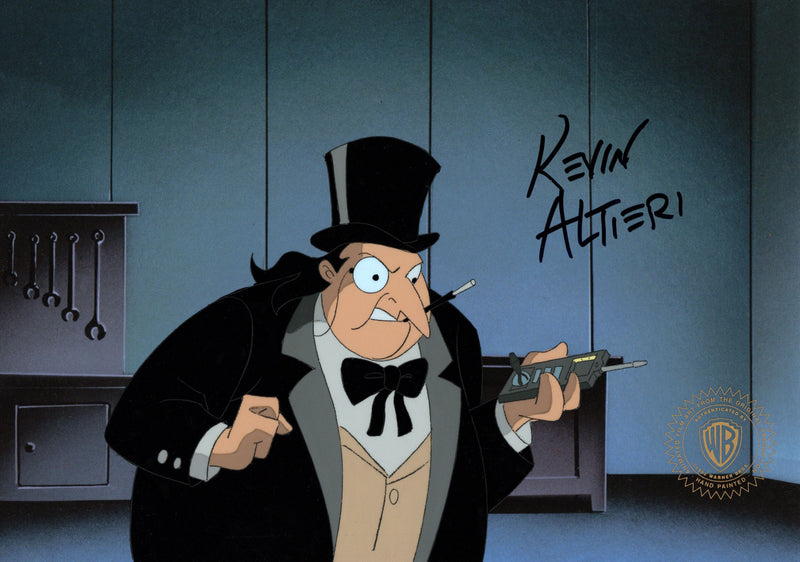 Batman The Animated Series Original Production Cel Signed By Kevin Altieri: Penguin