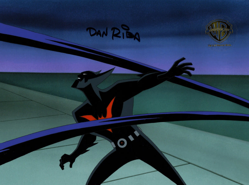 Batman Beyond Original Production Cel Signed by Dan Riba: Batman