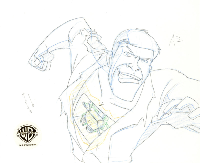 Superman The Animated Series Original Production Drawing: Metallo