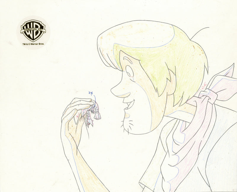 Scooby-Doo on Zombie Island Original Production Cel With Matching Drawings: Scooby, Shaggy