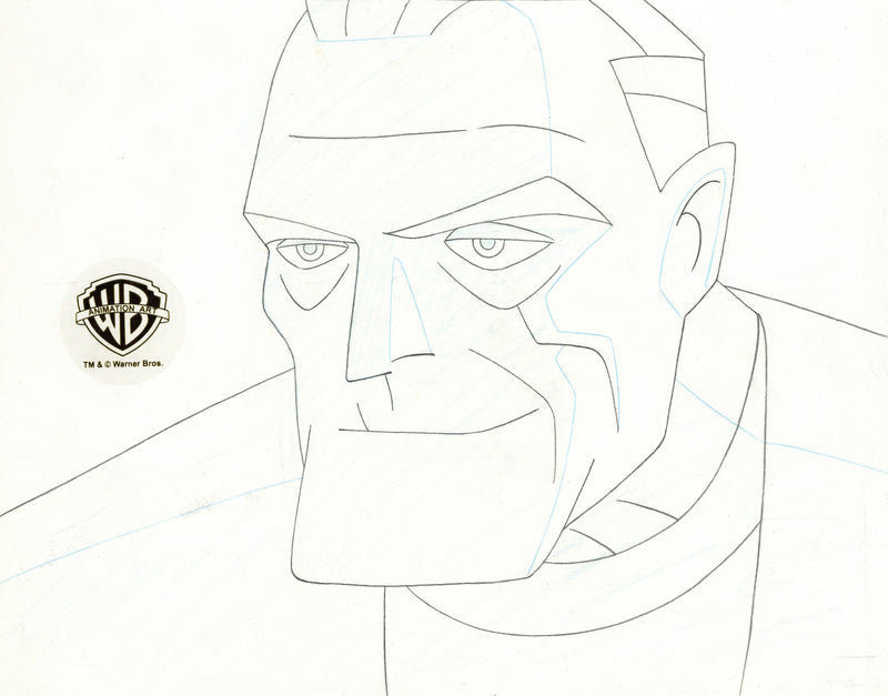 Batman Beyond Original Production Cel with Matching Drawing: Bruce Wayne
