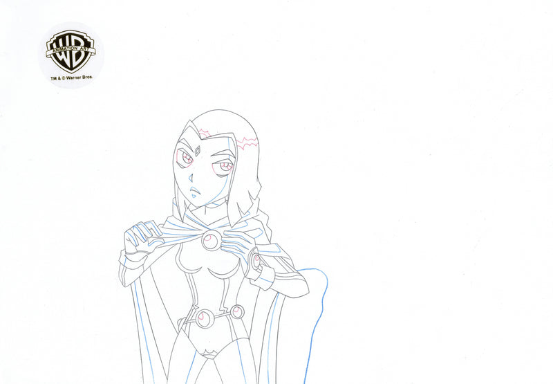 Teen Titans Original Production Drawing: Raven