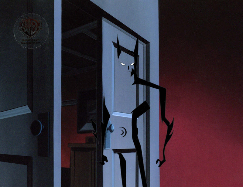Batman Beyond Original Production Cel with Matching Drawing: Batman