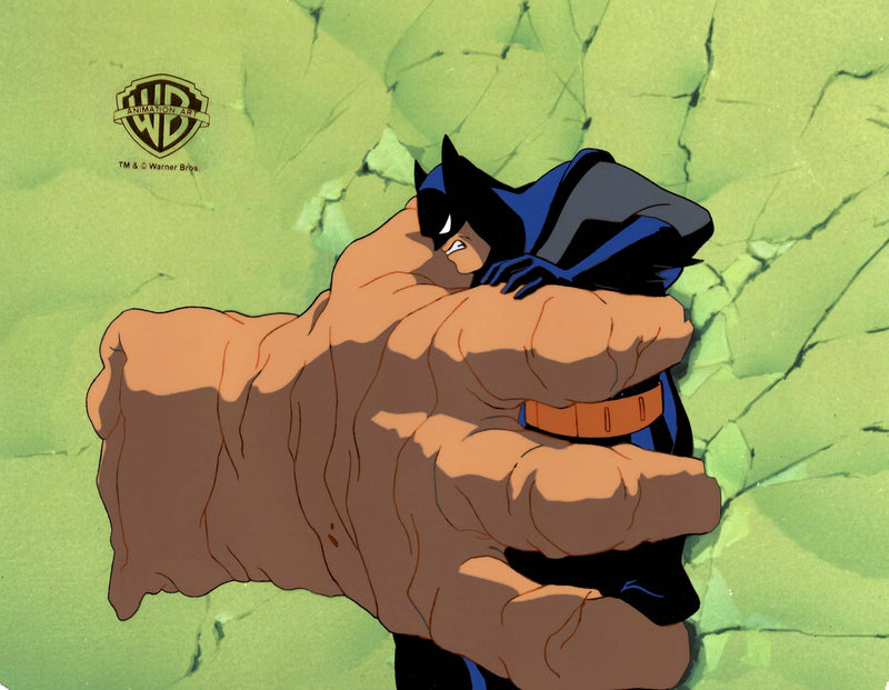 Batman The Animated Series Original Production Cel with Matching Drawing: Batman