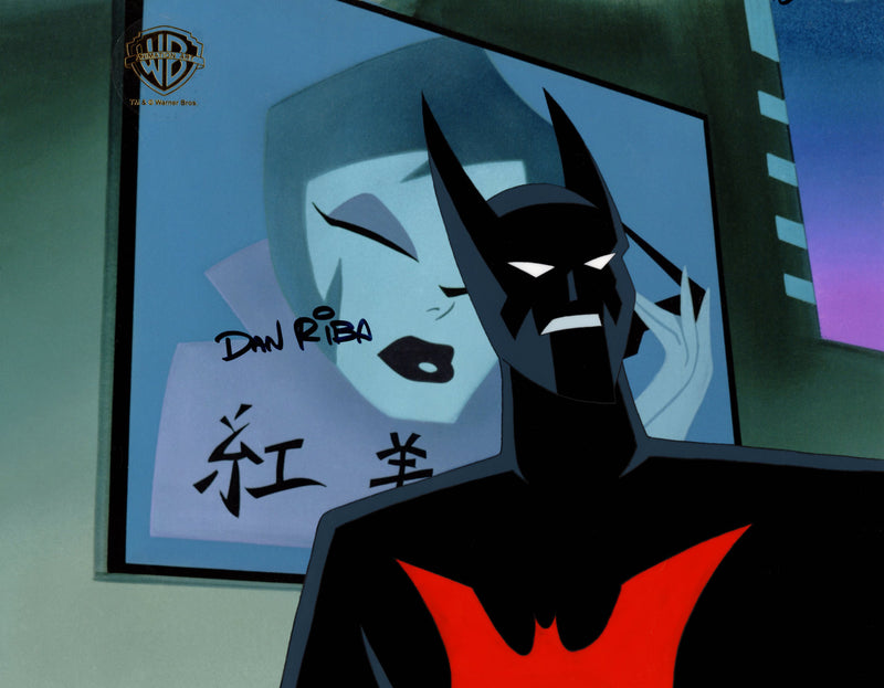 Batman Beyond Original Production Cel Signed by Dan Riba: Batman