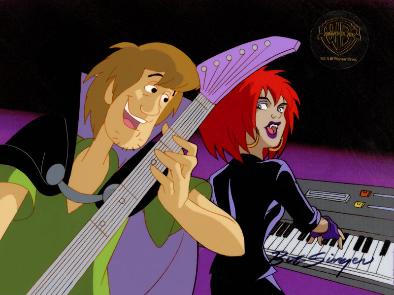 Scooby-Doo and the Witch's Ghost Original Production Cel Signed by Bob Singer: Shaggy, Luna