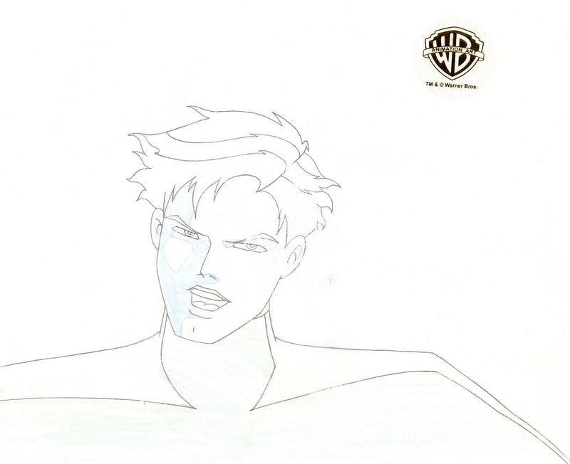 Batman Beyond Original Production Cel with Matching Drawing: Terry McGinnis