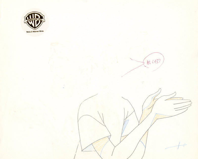 Scooby-Doo on Zombie Island Original Production Cel with Matching Drawing Signed by Bob Singer: Scooby-Doo, Shaggy