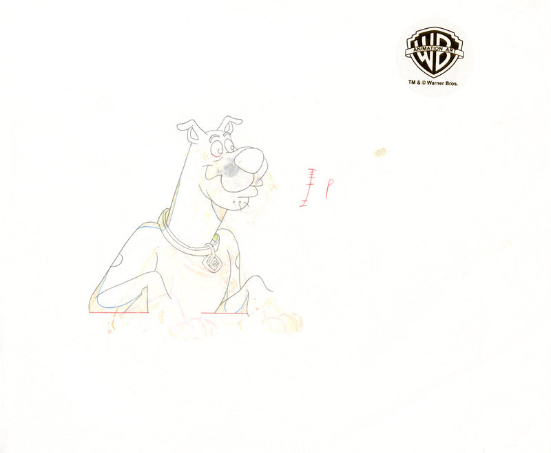 Scooby-Doo on Zombie Island Original Production Cel with Matching Drawing Signed by Bob Singer: Scooby-Doo, Shaggy