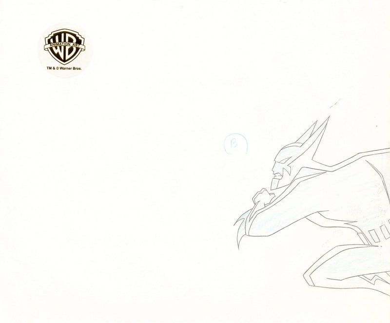 Batman Beyond Original Production Cel with Matching Drawings: Batman, Ace