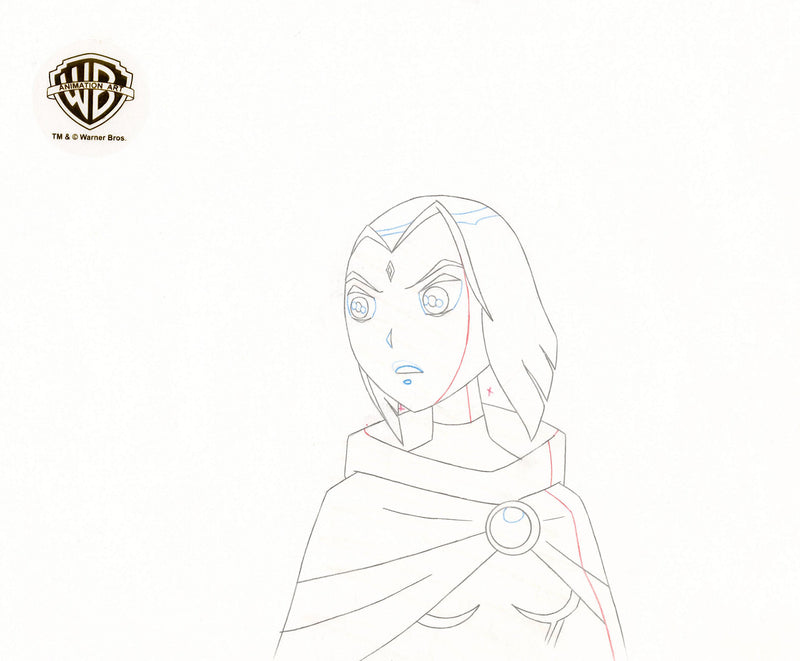 Teen Titans Original Production Drawing: Raven