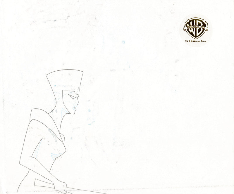 Batman Beyond Original Production Cel on Original Background with Matching Drawing: King, Queen