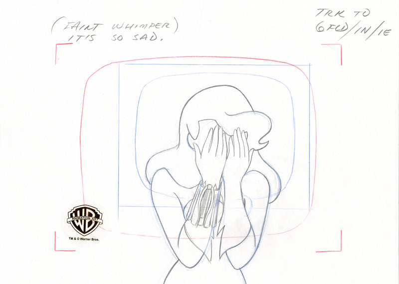 Batman The Animated Series Original Production Drawing Pair: Poison Ivy