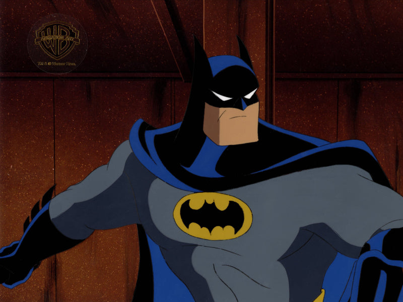 Batman The Animated Series Original Production Cel with Matching Drawing: Batman