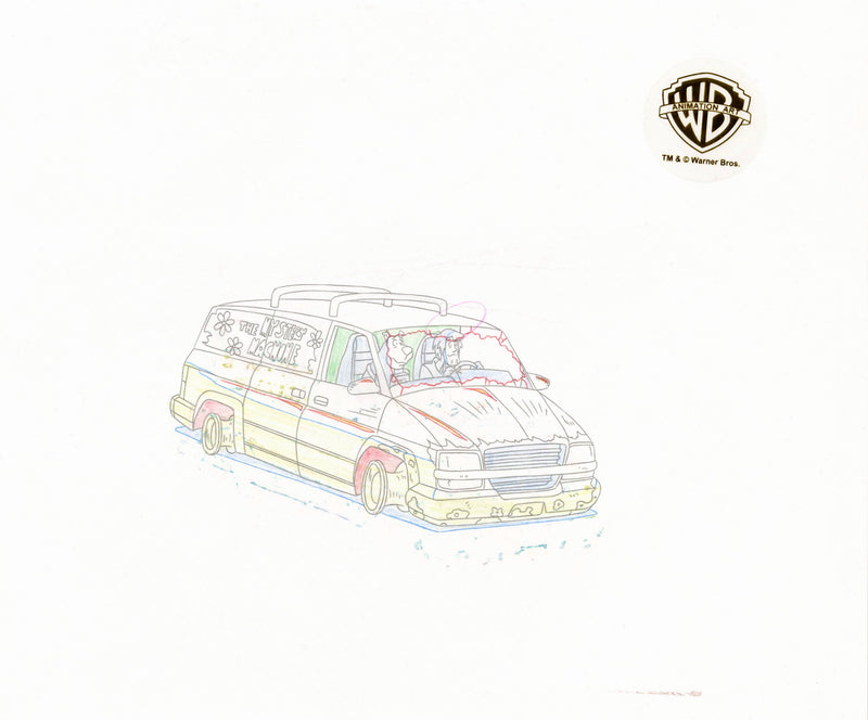Scooby-Doo and the Witch's Ghost Original Production Cel and Matching Drawings: Scooby-Doo, Shaggy